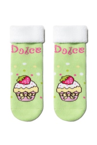 Șosete copii flaușate cu model Dolce, Conte Kids Sof-Tiki 245
