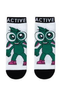 Șosete copii haioase din bumbac, Conte Kids Glazastiki 620 - Img 5