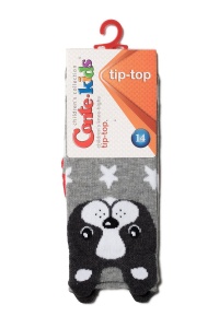 Șosete copii peste genunchi cu model buldog, Conte Kids Tip-Top 042 - Img 2