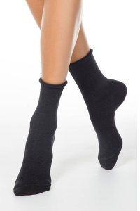 Șosete damă din bumbac fără elastic, Conte Elegant Comfort 000 - Img 8