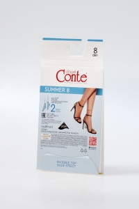 Șosete damă, scurte 1/2, Lycra, Conte Summer 8 Den (2 perechi) - Img 3
