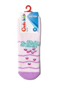 Șosete flaușate antiderapante cu model căpșuni, Conte Kids Sof-Tiki 472 - Img 4