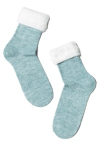 Șosete groase cu margine pufoasă, Conte Elegant Comfort 000 - Img 4