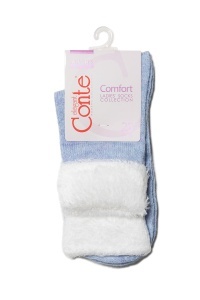 Șosete groase cu margine pufoasă, Conte Elegant Comfort 000 - Img 9