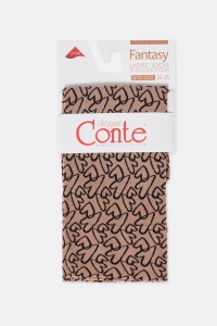 Șosete groase din poliamidă, cu model inimi tricotate, Conte Fantasy 23C-84CP - Img 8