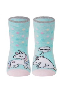 Șosete Haioase 1/2 din Bumbac cu Unicorn, Conte Kids 338 - Img 4
