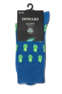 Șosete haioase cu model ananas, DiWaRi Happy 145 - Img 2