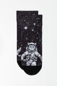 Șosete haioase cu model pisică astronaut, Conte Fantasy 947 - Img 3