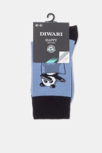 Șosete haioase din bumbac, cu model "Dab Panda", DiWaRi 163 - Img 4