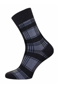 Șosete subțiri din bumbac cu model geometric, Bchk 2125-046 - Img 2