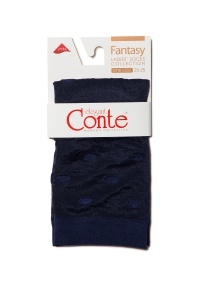 Șosete subțiri din poliamidă cu model buline, Conte Elegant Fantasy 16124 - Img 14