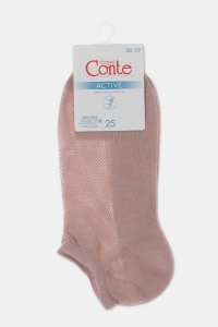 Șosete ultrascurte din bumbac cu model plasă, Conte Active 277 - Img 9