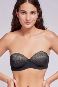 Sutien cu cupe detașabile și arcuri, material jacquard, Gisela 1/0357 (box) - Img 2