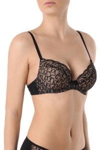 Sutien dantelat, cu push-up detașabil și arcuri, Conte Elegant Voile RB2081