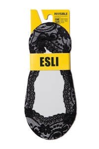 Tălpici damă ”invizibili” cu model dantelat din poliamidă, Esli IS002 - Img 6