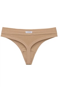 Chiloți tanga cu bandă elastică lată, din bumbac moale și modal, Snelly M1803 - Img 2