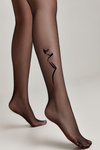 Ciorap cu model imitație tatoo, Conte Fantasy Femme - Img 5
