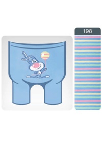 Ciorapi subțiri copii din bumbac cu model iepuraș, Conte Kids Tip-Top 198 - Img 2