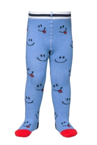 Ciorapi subțiri din bumbac cu model emoji, Conte Kids Tip-Top 495 - Img 3