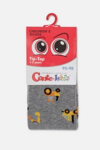 Ciorapi subțiri din bumbac cu model utilaje construcții, Conte Kids Tip-Top 636 - Img 4
