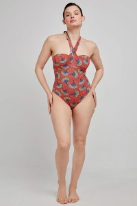 Costum de baie detașabil, cu imprimeu tribal, Gisela 2/30242 - Img 3