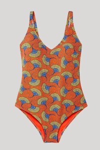 Costum de baie plus-size cu imprimeu tribal, Gisela 2/30244 - Img 5