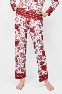 Pantaloni pijama damă, model floral, Gisela 2/20077