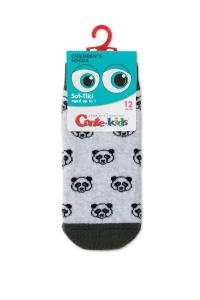 Șosete copii flaușate cu model Panda, Conte Kids Sof-Tiki 600 - Img 2