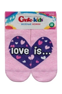 Șosete copii haioase Love is din bumbac, Funny Legs 279 - Img 4