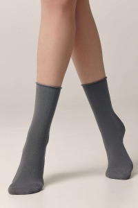 Șosete damă din bumbac fără elastic, Conte Elegant Comfort 000 - Img 17