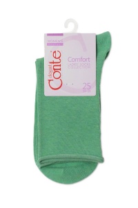 Șosete damă din bumbac fără elastic, Conte Elegant Comfort 000 - Img 27