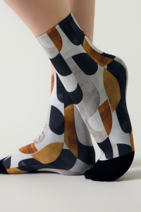 Șosete haioase cu design în stil cubism, Conte Fantasy 952 - Img 2