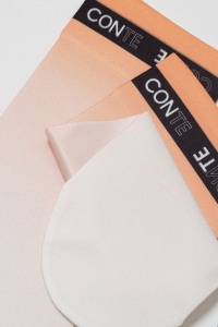 Șosete haioase cu efect ombré „Peachy”, Conte Fantasy 22С-55CP - Img 5