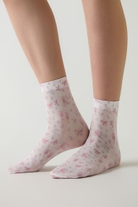 Șosete haioase cu model floral, Conte Fantasy 779