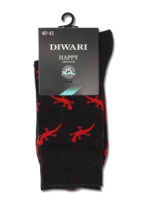 Șosete haioase cu model salamandra, DiWaRi Happy 135 - Img 2