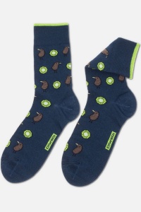 Șosete haioase din bumbac, cu model „Kiwi”, DiWaRi 136
