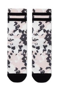 Șosete haioase din bumbac cu model floral abstract, Conte Fantasy 326 - Img 2
