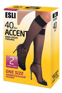 Șosete lungi 3/4 damă Lycra, Accent 40 Den (2 perechi) - Img 7