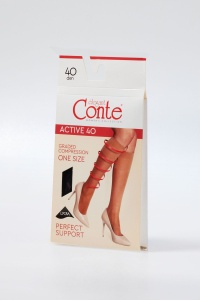 Șosete modelatoare, lungi 3/4, Lycra, Conte Active 40 Den - Img 5