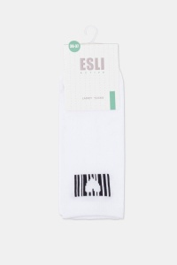 Șosete scurte din bumbac cu model inimă, Esli 584 - Img 7