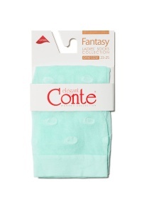 Șosete subțiri din poliamidă cu model buline, Conte Elegant Fantasy 16124 - Img 11