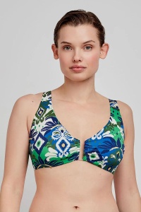 Sutien baie full-cup, cu burete detașabil și fără arcuri, imprimeu tribal, Gisela 2/30229 - Img 3