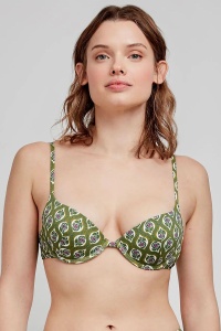 Sutien baie push-up cu imprimeu Paisley, Gisela 2/30203 - Img 2
