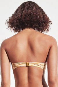 Sutien baie tip bandeau, detașabil, cu imprimeu animal, Gisela 2/30020 - Img 4