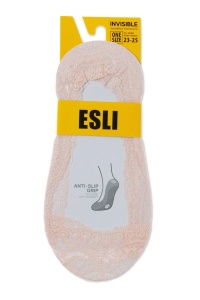 Tălpici damă ”invizibili” cu model dantelat din poliamidă, Esli IS002 - Img 13