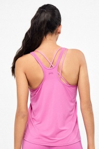 Maiou sport din material tehnic, Gisela 2-60020, roz, spate