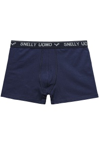 Boxeri pentru bărbați, cu elastic exterior, din bumbac moale, Snelly U110 - Img 5