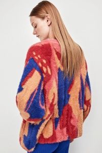 Cardigan oversized din jacquard, Gisela 2/20054 - Img 3