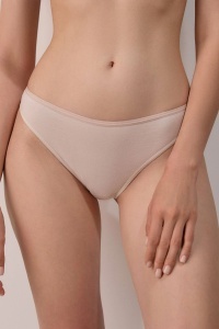 Chiloți tip brazilian, din bumbac premium, Conte Comfort LBR 5002 Natural fata