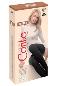 Ciorap Gros de Bumbac cu 3D Lycra Cotton 150 Den - Img 3